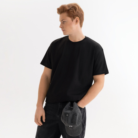 Футболка унисекс Крис (Kris), 150 гр., черная, размер XS