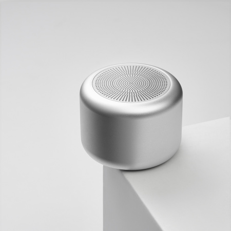 Беспроводная колонка Пэшн (Passion) 80dB 600 mAh (Bluetooth 5.4), серебряная