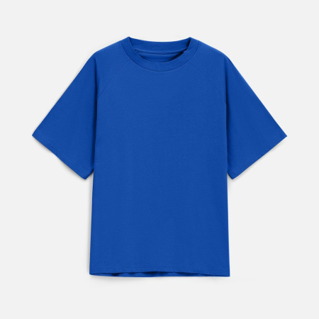 Футболка унисекс T2, синяя, размер XL/XXL