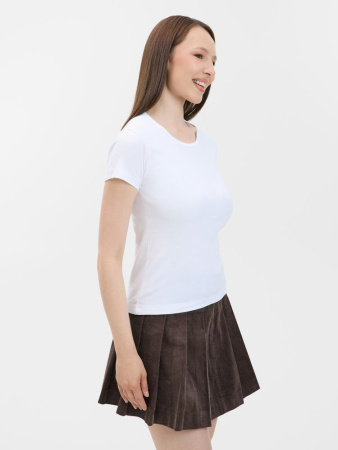 Футболка женская с круглым вырезом Lady 220 белая, размер XL