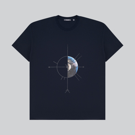 Футболка унисекс Крис (Kris), 150 гр., темно-синяя, размер XXL