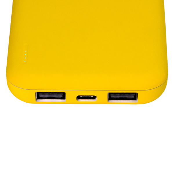 Внешний аккумулятор с подсветкой Люче (Luce) Lemoni 10000 mAh, желтый