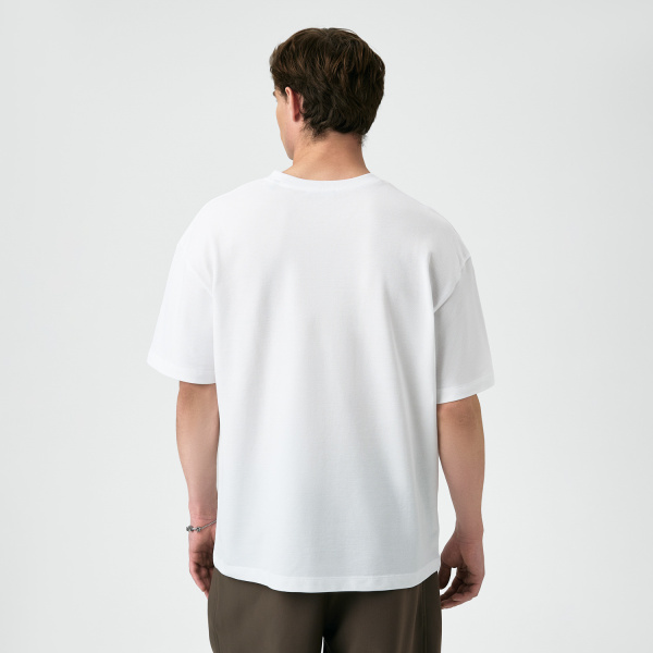 Футболка унисекс премиум Аура (Aura), 200гр. белый, размер 3XL/4XL