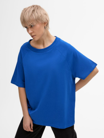 Футболка унисекс T2, синяя, размер XL/XXL