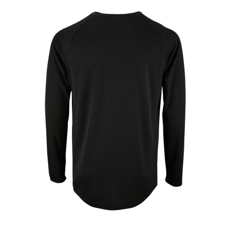 Футболка с длинным рукавом Sporty LSL Men черная, размер 3XL
